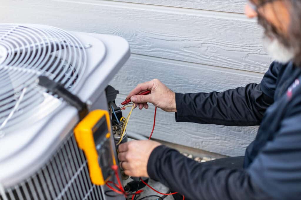 repairing an AC unit